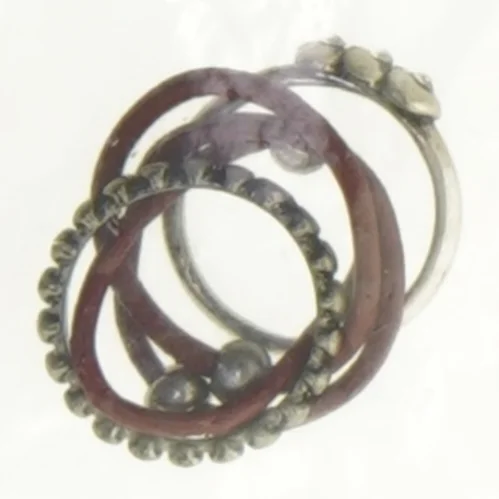  (Læder fingerringe (str. Large)str. Large)