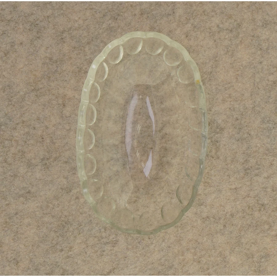 Skål i krystalglas (str. 13 x 9 cm)
