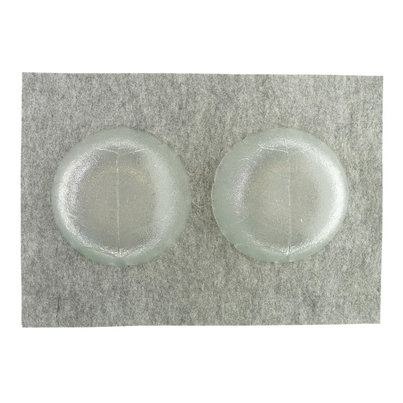 Glasskåle med bladtryk (2 styk)