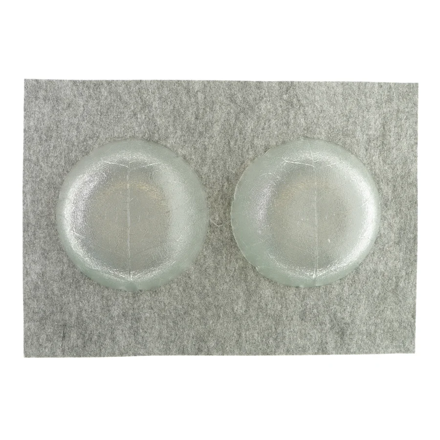 Glasskåle med bladtryk (2 styk)