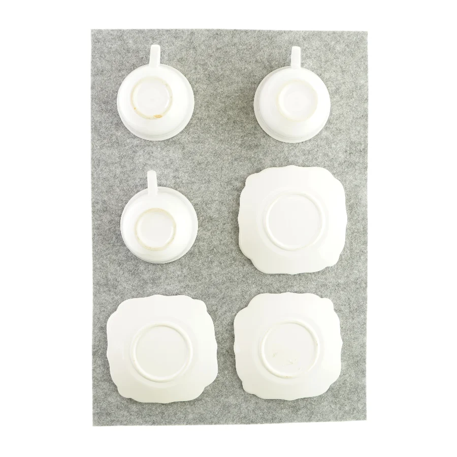 Stel med kop og underkop (3 styk)