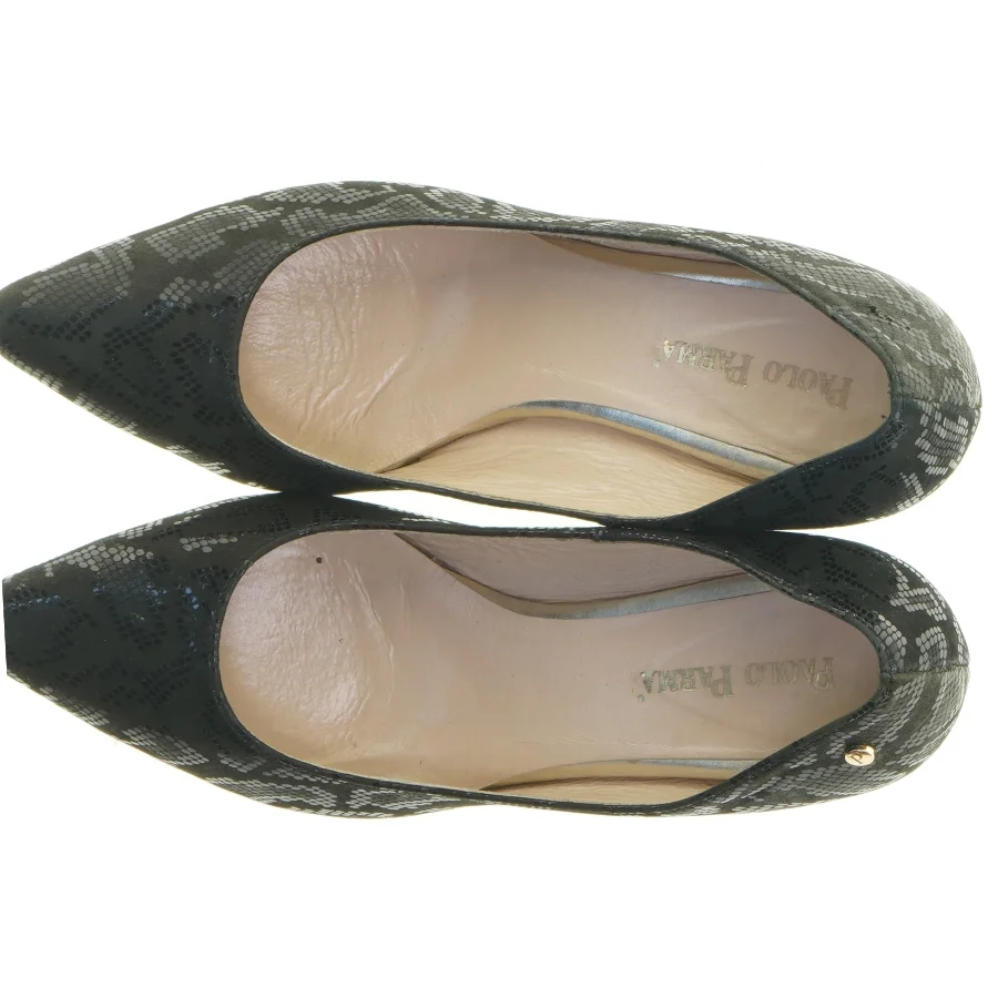  Pumps med slangeskindsmønster fra paola parma (str. 39)