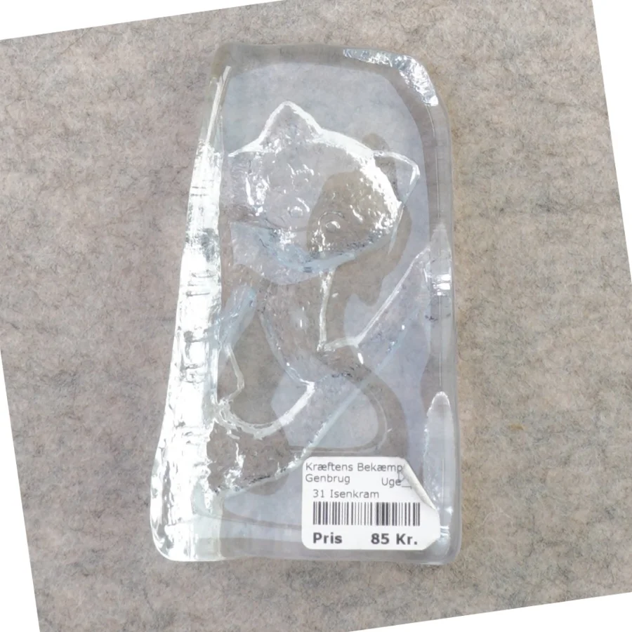 Glas skulptur (str. 14 x 7 cm)