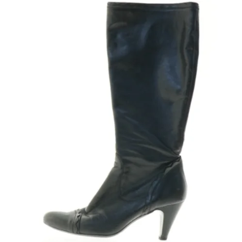 Sorte læderstøvler fra Isabell (str. 40)