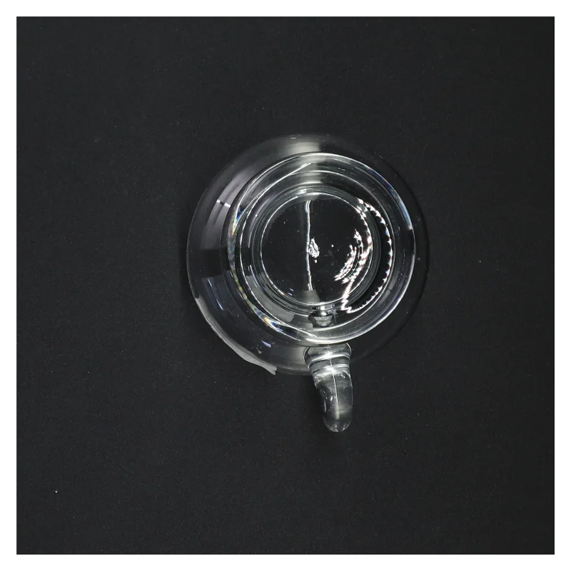 Gennemsigtig glaskrus (str. 7 x 8 cm)