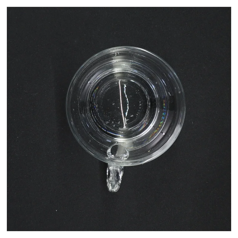 Gennemsigtig glaskrus (str. 7 x 8 cm)