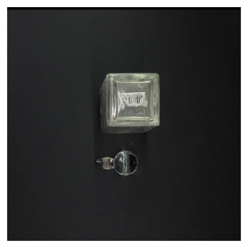 Glas flaske med prop (str. 19 x 6 cm)