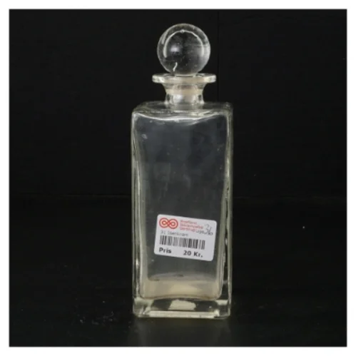 Glas flaske med prop (str. 19 x 6 cm)