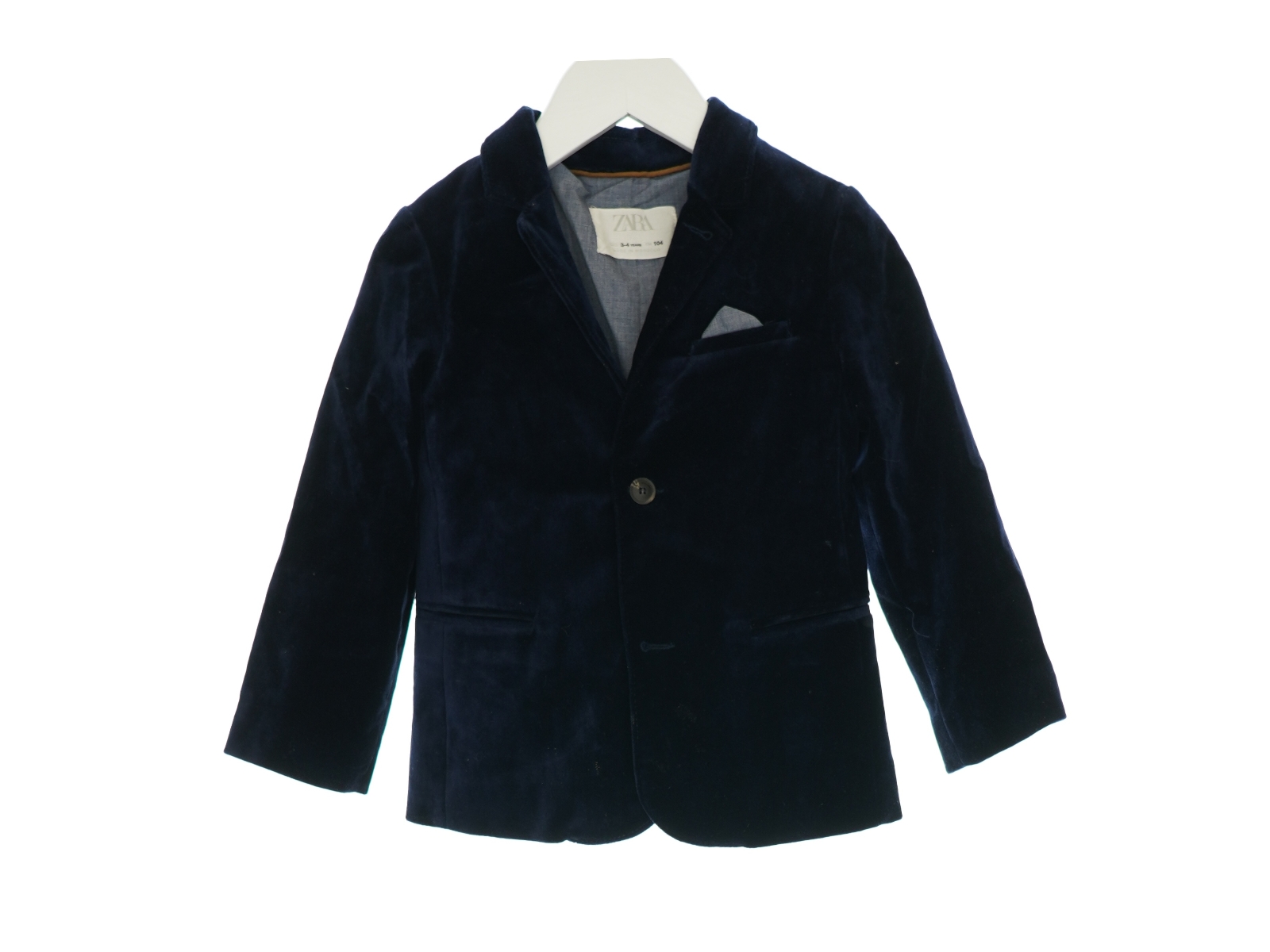 Velour jakke fra Zara (Str. 104)