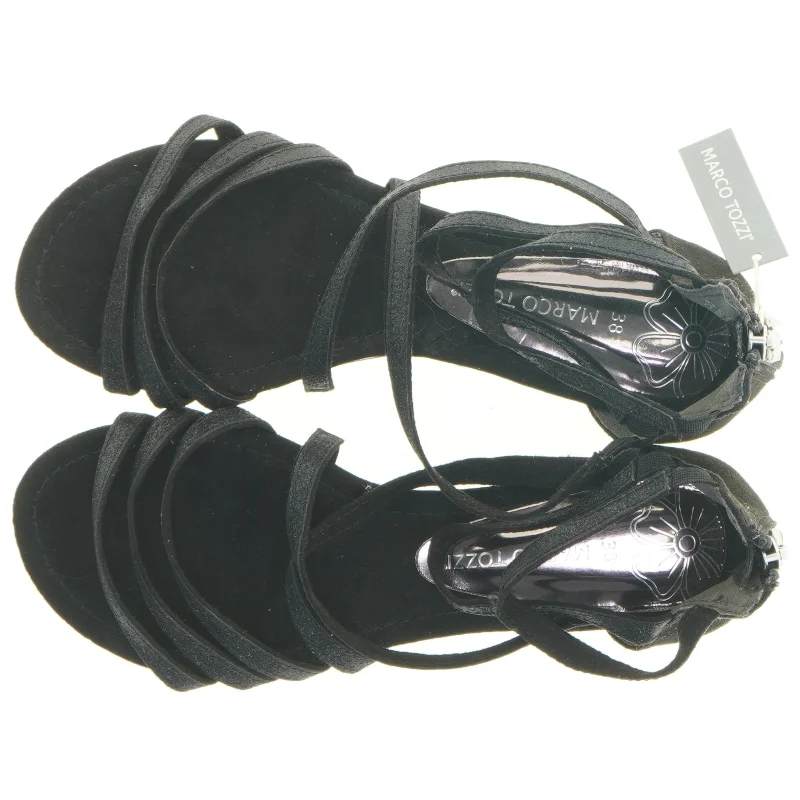 Sorte sandaler fra Marco Tozzi (str. 38)