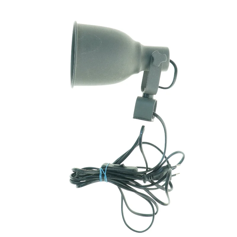 Sort lampe til opsætning eller klip on fra Ikea (str. 16 x 11 cm)