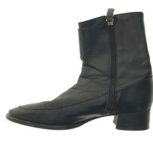 Sorte læderstøvler (str. 36)