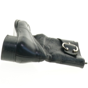 Sorte læderstøvler (str. 36)