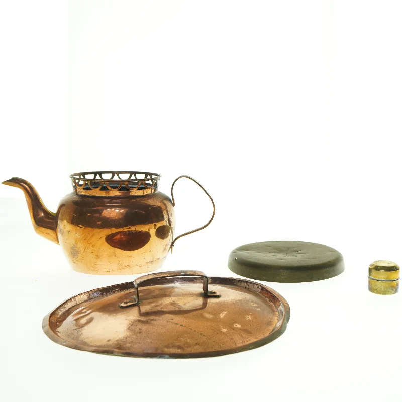 Blandede messing og kobber køkken udstyr (str. 39 x 28 cm)