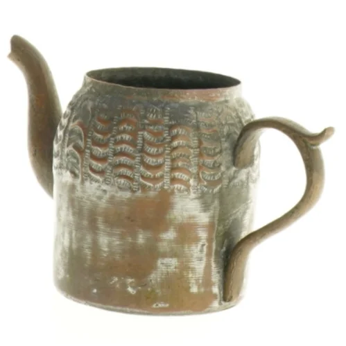 Gammel metalkande (str. 16 x 8 x 7 cm)