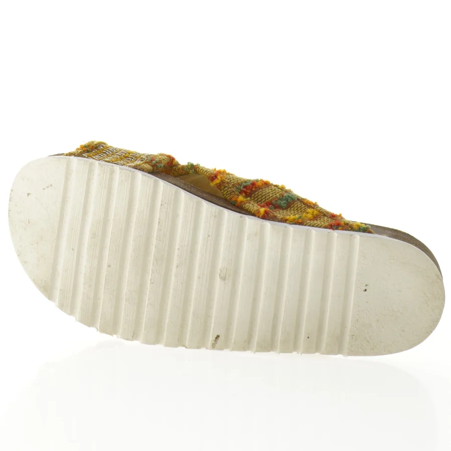 Farverige stof sandaler fra Unmade (str. 37)