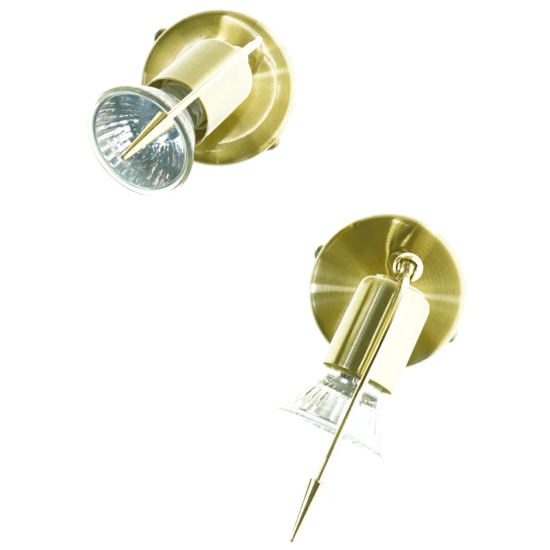 Messing væglamper (str. 19 x 7 cm)