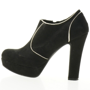 Sorte ankelstøvler med høj hæl fra Catwalk (str. 41)