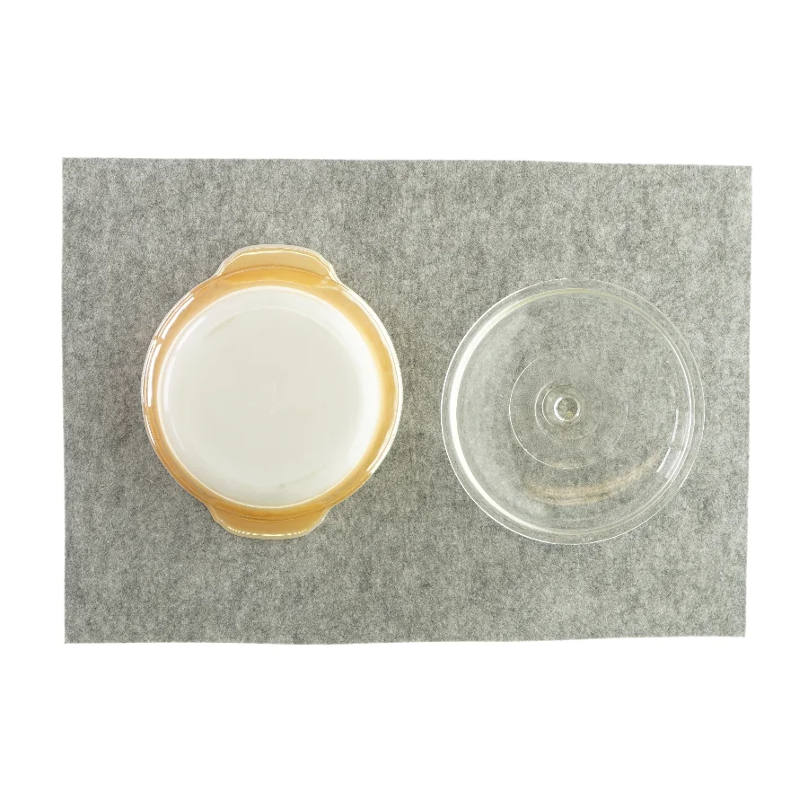 Glasskål med låg fra Fire King