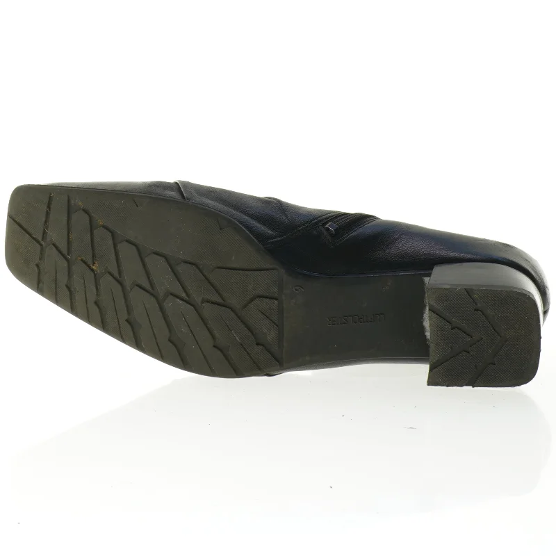 Sorte ankelstøvler i læder (str. 9)