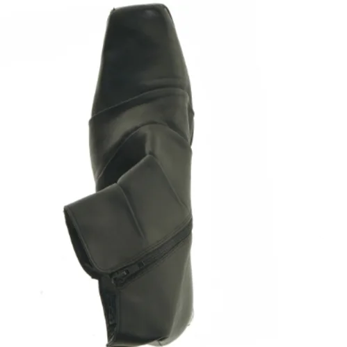 Sorte ankelstøvler i læder (str. 9)