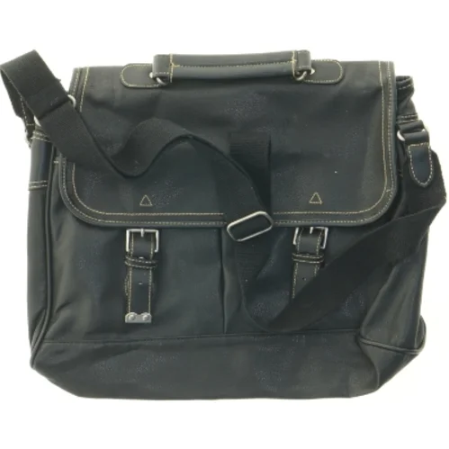 Sort skuldertaske (str. 40 x 34 cm)