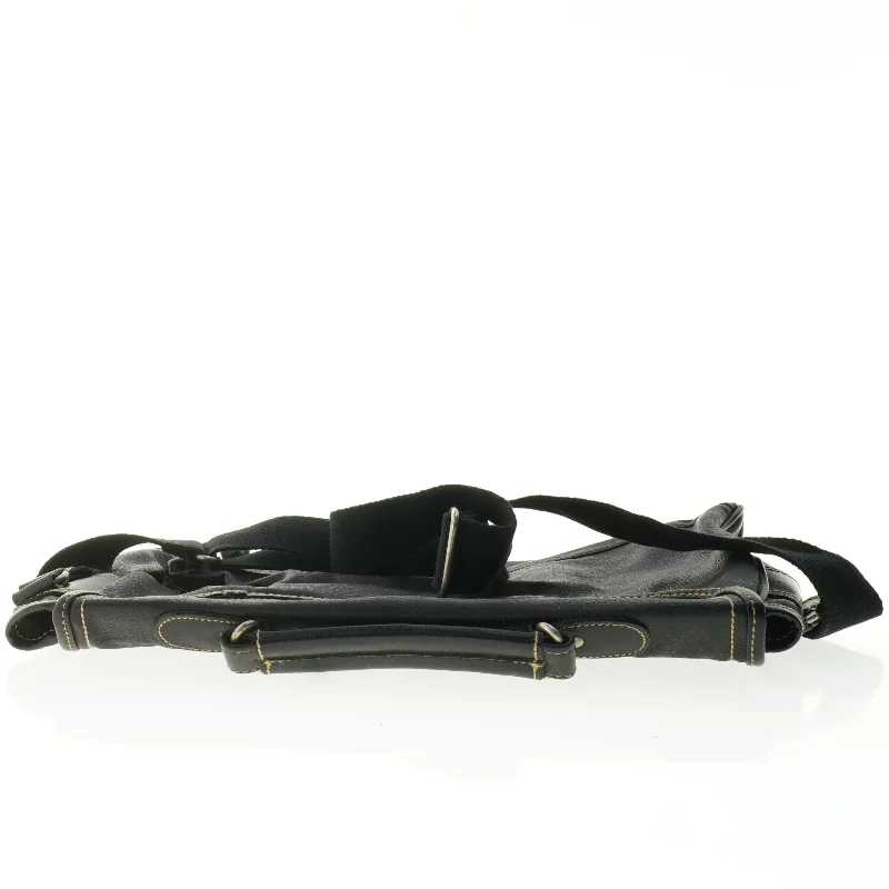 Sort skuldertaske (str. 40 x 34 cm)