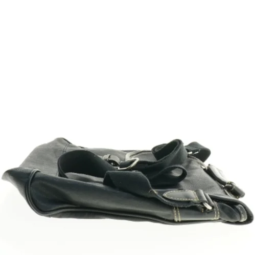 Sort skuldertaske (str. 40 x 34 cm)