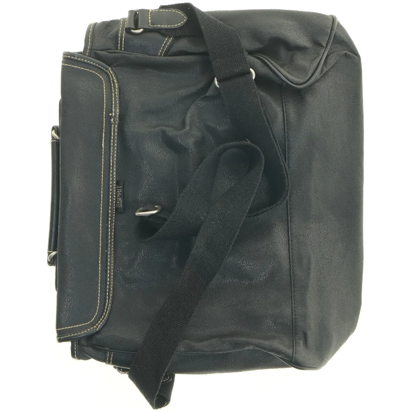 Sort skuldertaske (str. 40 x 34 cm)