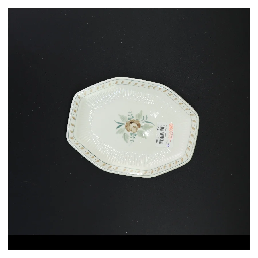 Porcelænsfad fra Adams (str. 20 x 15 cm)