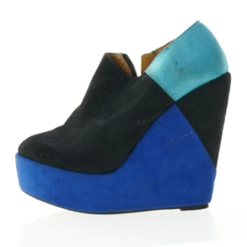 Farverige kilehælsko fra Sugarfree Shoes (str. 41)