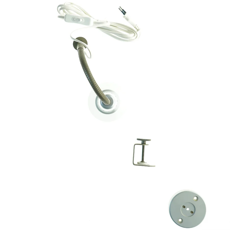 Skrivebordslampe med klemme (str. 23 x 9 cm)