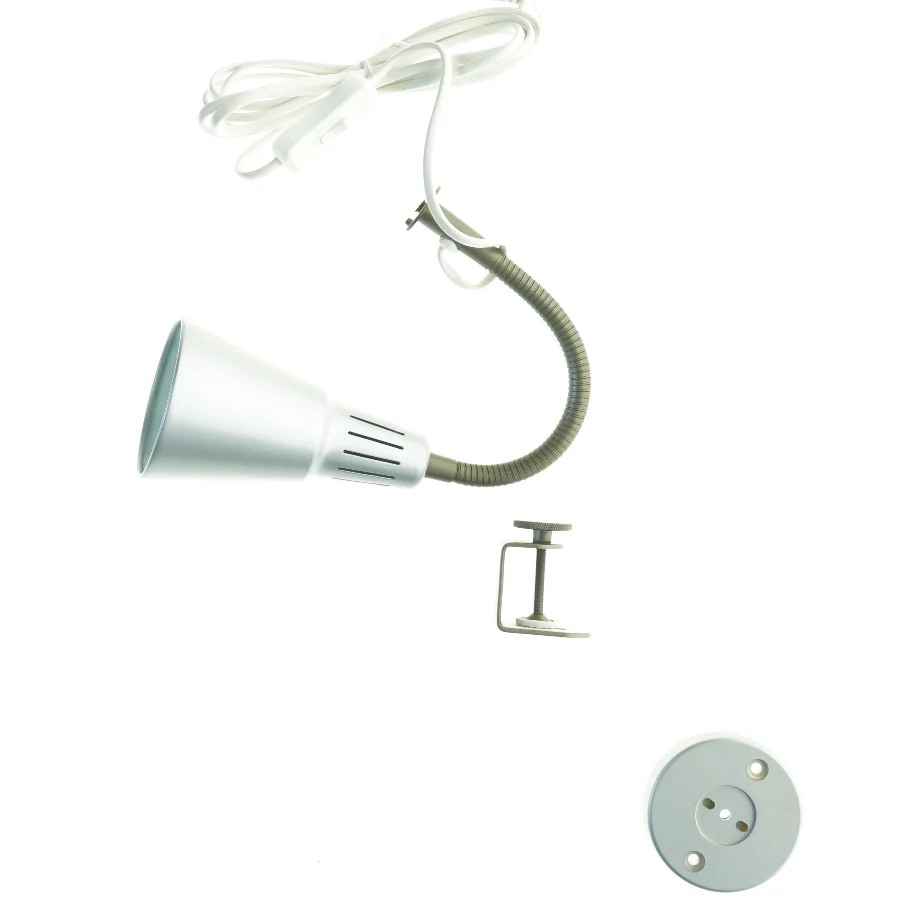 Skrivebordslampe med klemme (str. 23 x 9 cm)