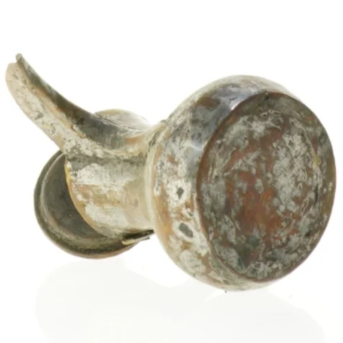 Antik kobberkande med låg (str. 16 x 10 x 17 cm)