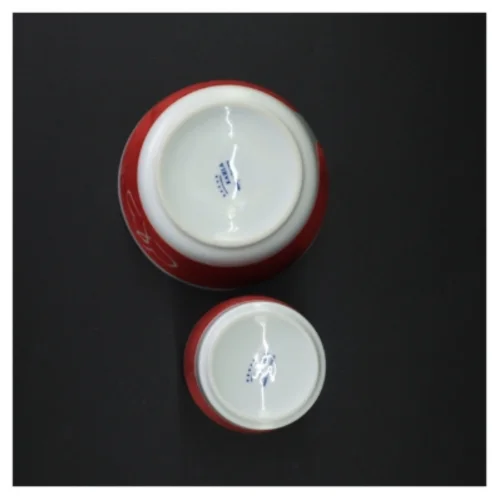 Porcelænsskåle og -krus sæt fra Kahla (str. 12 x 7 cm og 12 x 8 cm)