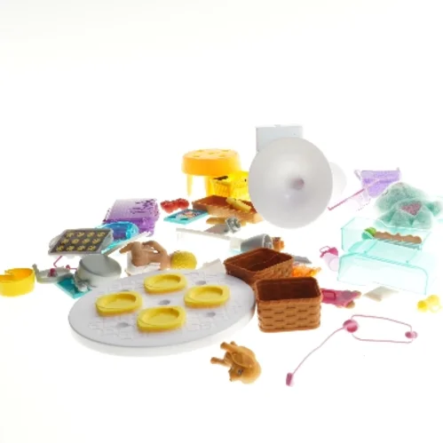 Diverse miniature legetøjssæt fra Barbie