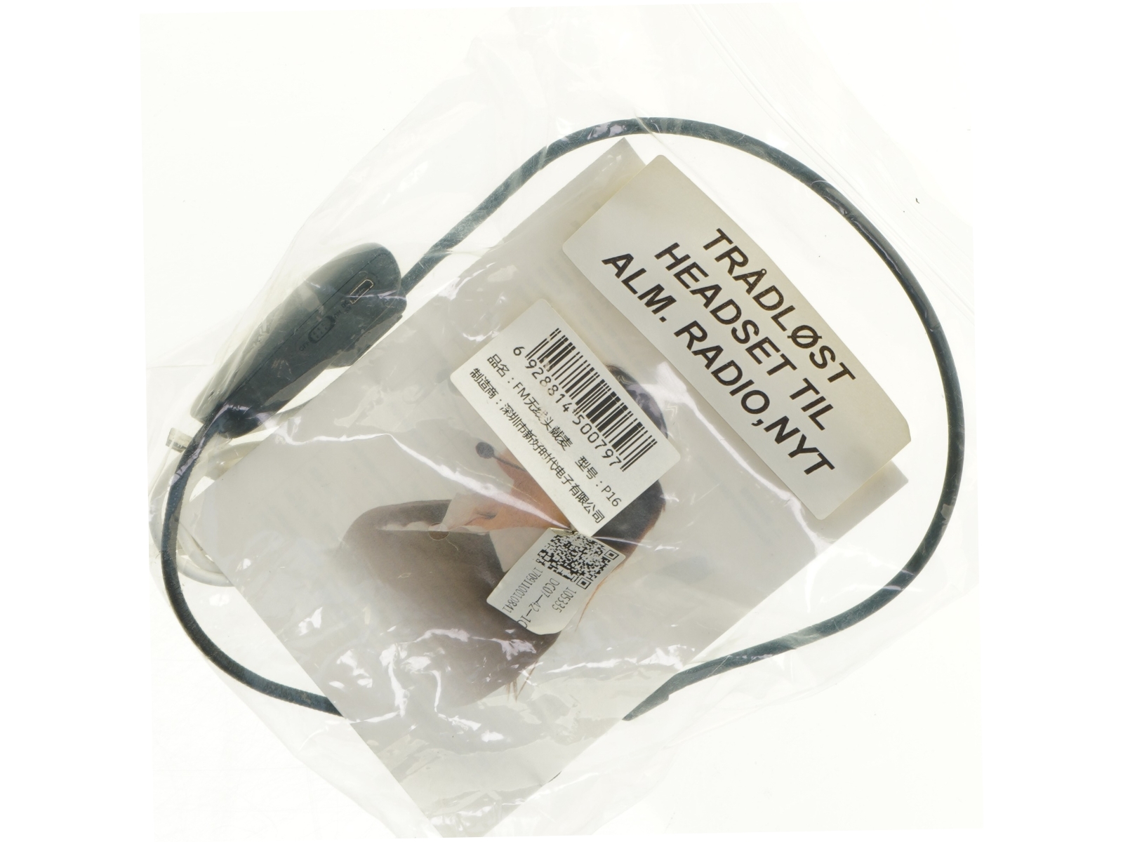 Trådløst headset (str. 15 cm bred)