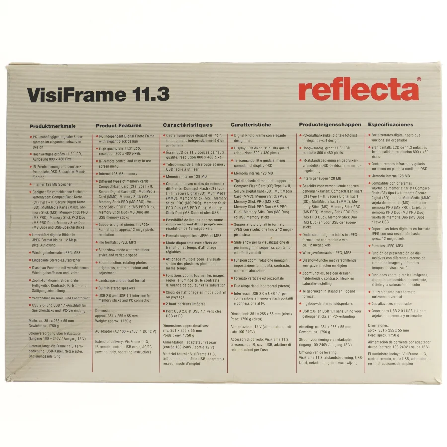 Digitale fotoramme VisiFrame 11.3 fra Reflecta
