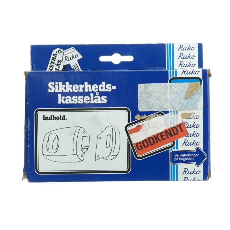 Ruko sikkerhedslås fra Ruko (str. 12 x 7 x 7 cm)komplet sæt!