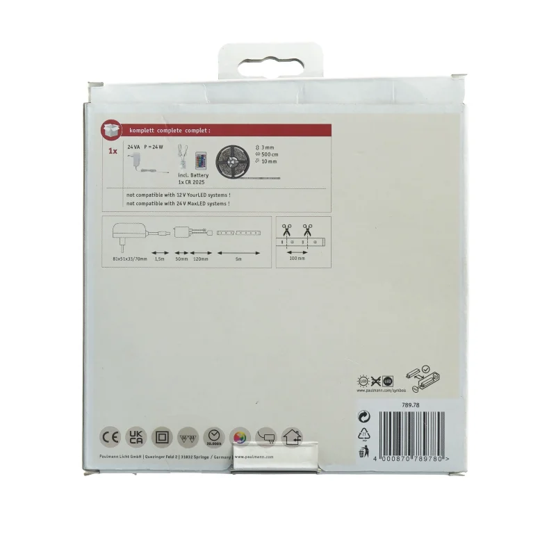 LED lysbånd sæt fra Paulmann (str. 500 x en x 0,3 cm)helt nyt og ubrugt.