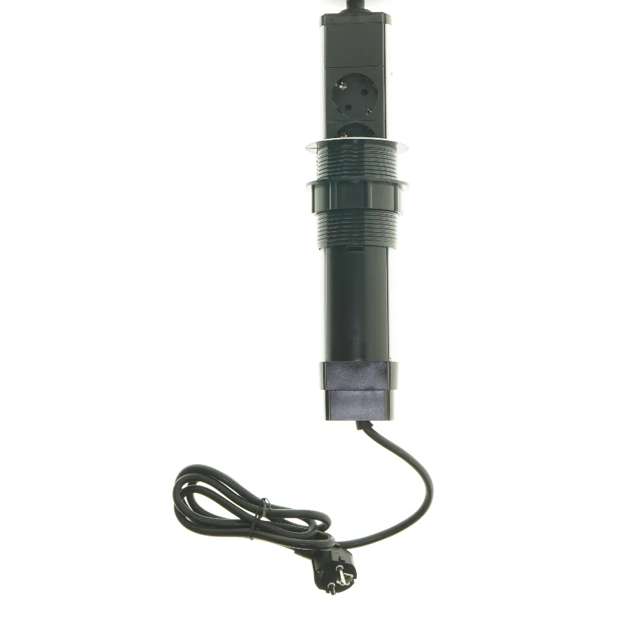 Pop-up stikkontakt med 3 stik fra Perel (str. 36 cm)