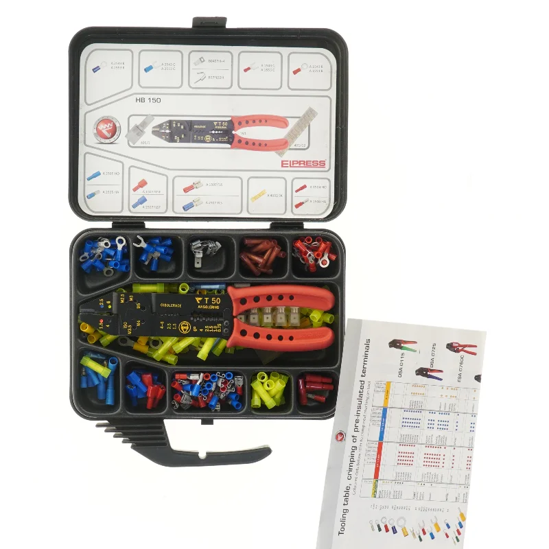 Tænger til presisolerede kabelsko (str. 17x24x5,5 cm)