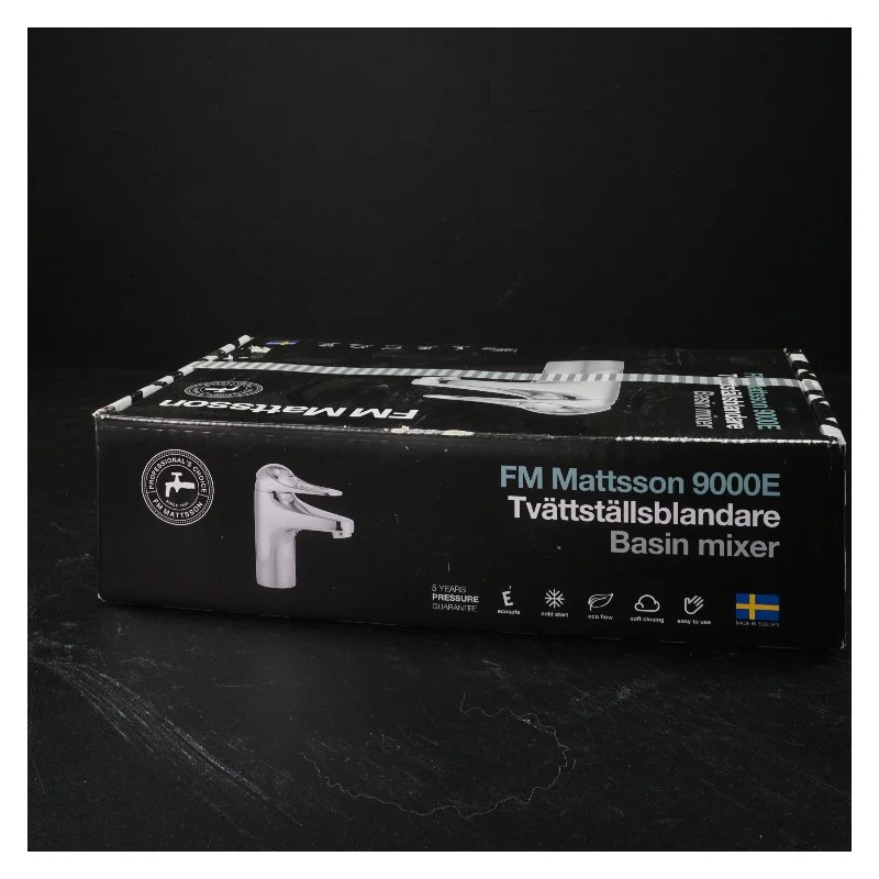 FM Mattsson 9000E Vaskarmatur, nyt og ubrugt
