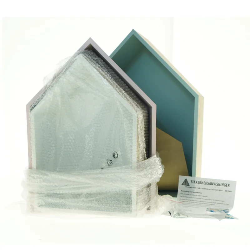 Reolsæt med 3 dele fra Home Creation (str. 25 x 24 x 13,5 cm 40 x 29 x 15,5 cm 45 x 34 x 17,5 cm)