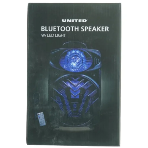 Bluetooth-højttaler med LED-lys fra United (str. 36,8 x 24 x 19,5 cm)