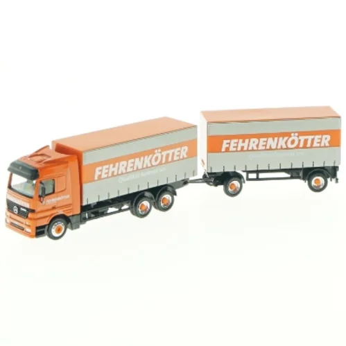 Lastbil med anhænger legetøjsmodel fra Schuco (str. Totallængde 21 cm)