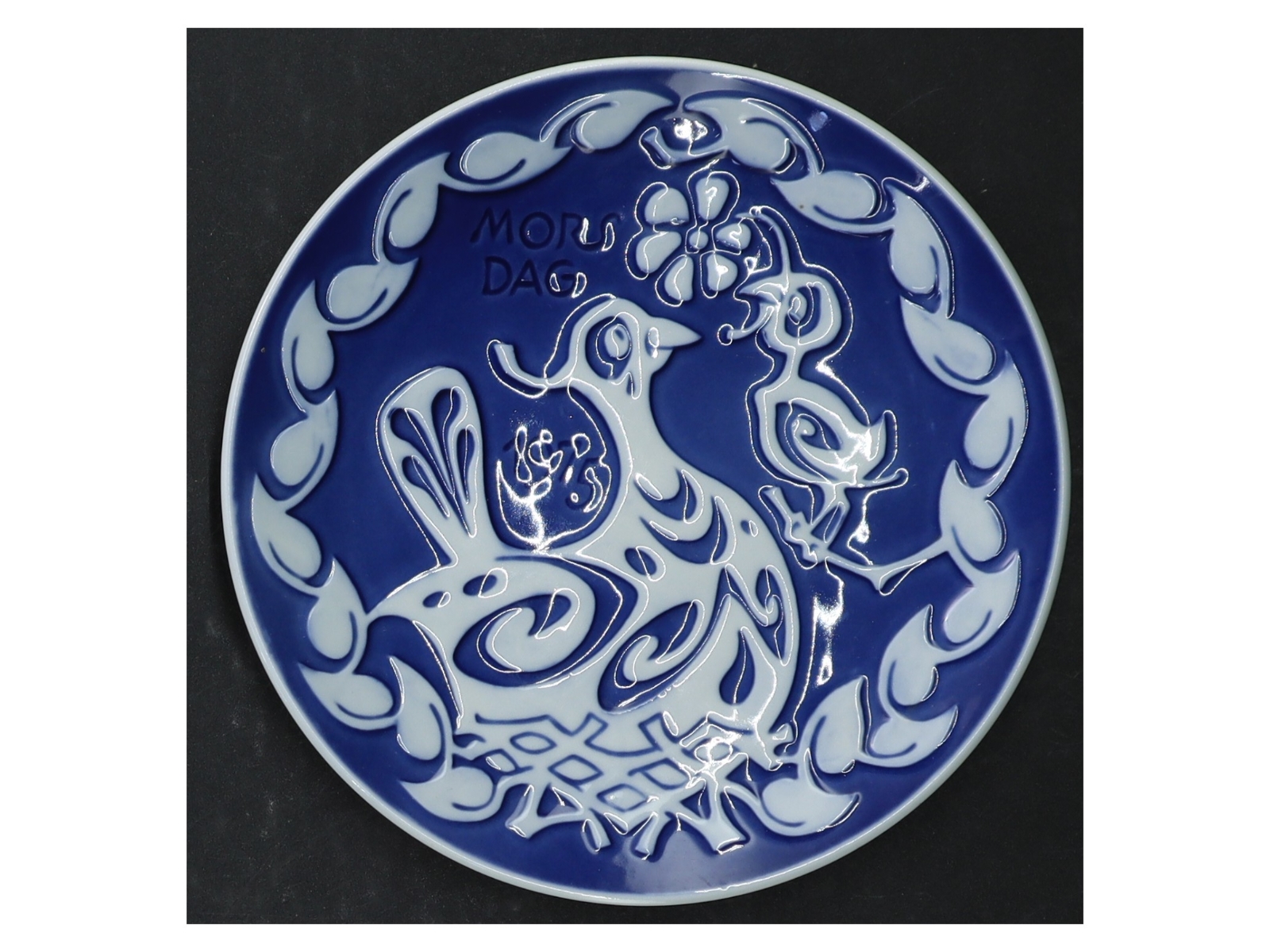 Royal Copenhagen Mors Dag platter fra Royal Copenhagen (str. Ø. 15 cm. 2 styk)