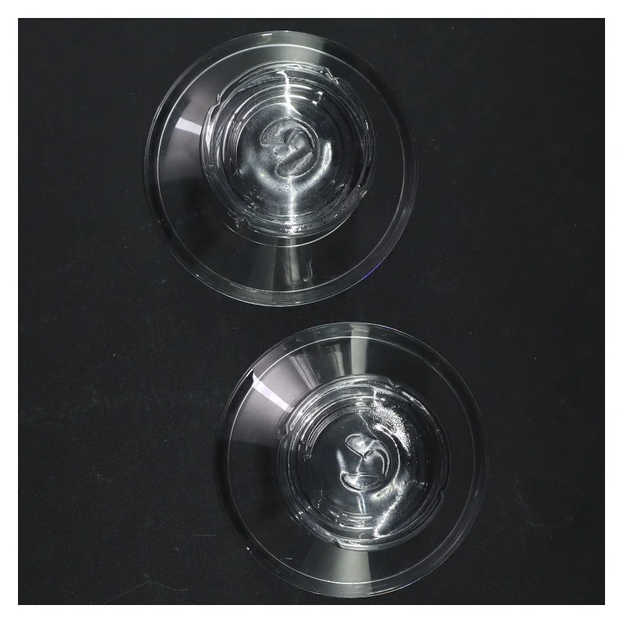 Gennemsigtige glaslysestager fra Rosendahl (str. Ø 10,5 cm 7 cm)