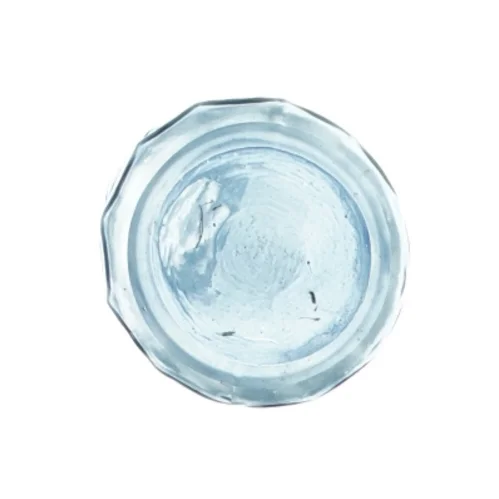 Blå glasflaske/vase