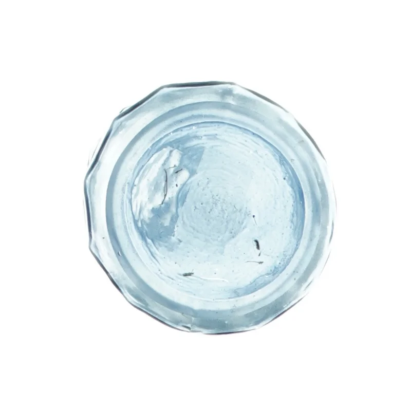 Blå glasflaske/vase